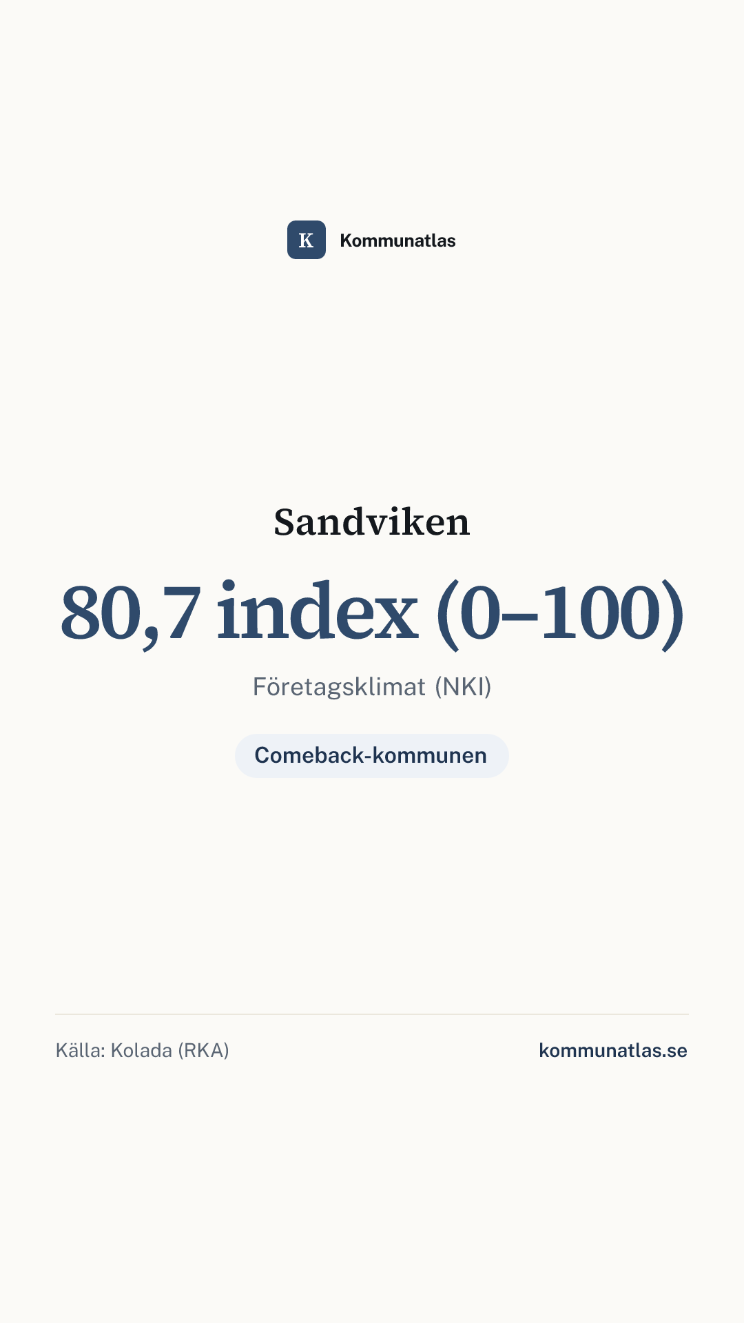 Delningsbild — Sandviken — kommunbokslut